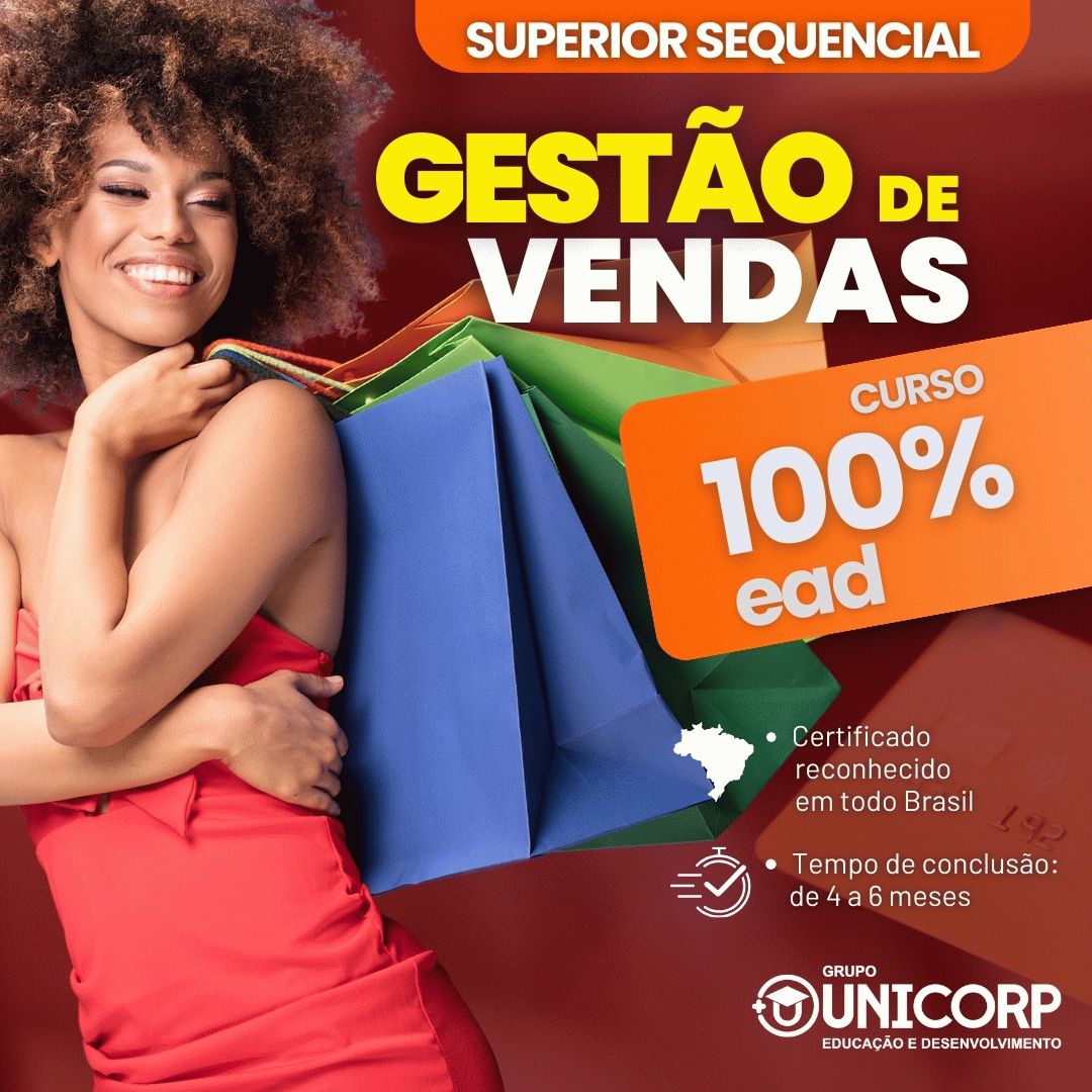 SUPERIOR SEQUENCIAL EM GESTÃO DE VENDAS